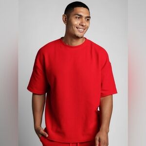 Comfrt Waffle Lounge Tee - Cherry